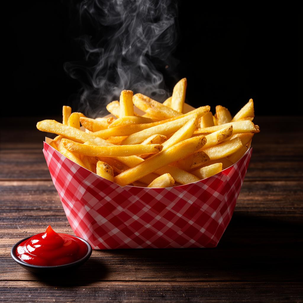 Basket of crispy golden fries